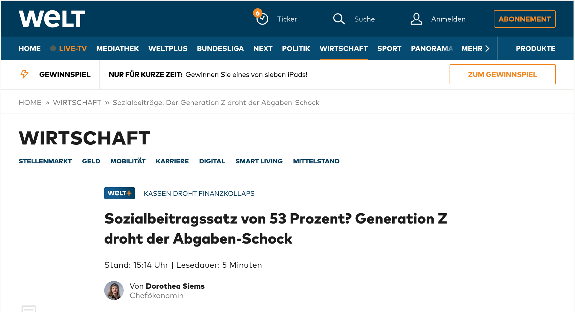 Sozialbeiträge, Generation Z droht der Beitragsschock 1 Sozialbeiträge, Generation Z droht der Beitragsschock